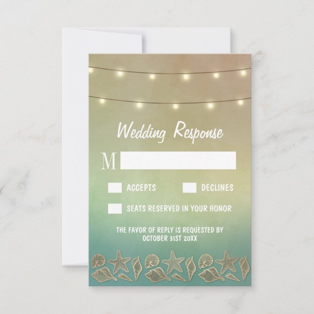 Tropiska Bröllop OSA för stjärtfenor och segelfart Kort (Framsida)