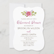 Tropiska Bröllop-repetitionsinbjudningar med blomm