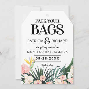 Tropiska Bröllop spara datum