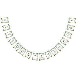 Tropiska buntbanderoller med Grönt Handflatan och  Vimplar