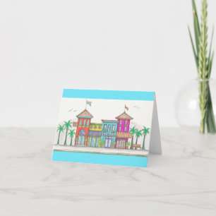 Tropiska butiker Notecard Kort