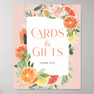 Tropiska Citrus Möhippa Cards & Gifts Poster