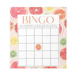 Tropiska Citrus-Möhippan 40 Bingo Lakan Anteckningsblock