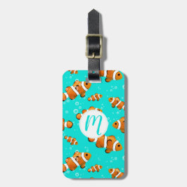 Tropiska clownfish & Bubbles Mönster Bagagebricka