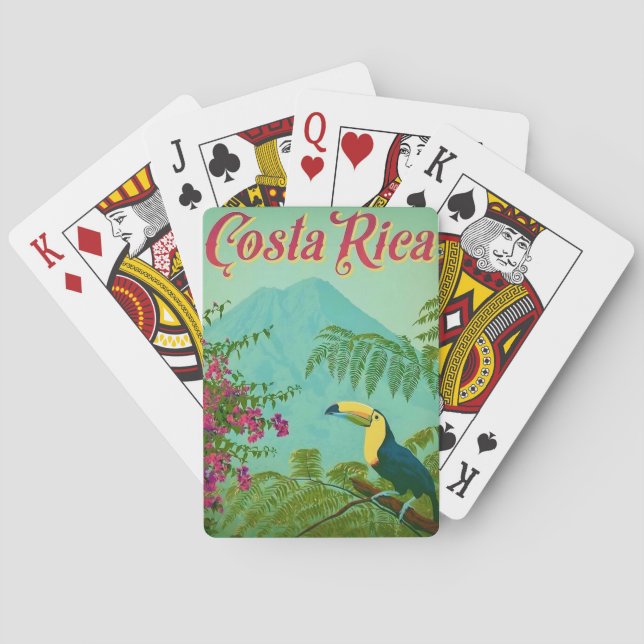 Tropiska Costa Rica spelkort (Baksidan)