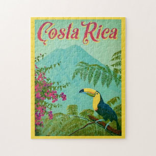 Tropiska Costa Rica vykort Pussel
