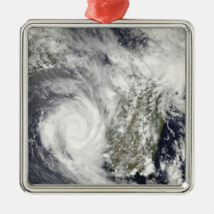 Tropiska Cyclones Eric och Fanele 2 Julgransprydnad Metall