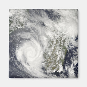 Tropiska Cyclones Eric och Fanele 2 Magnet