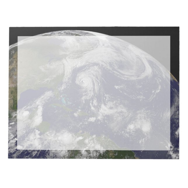 Tropiska cykloner Katia, Lee, Maria och Nate. Anteckningsblock (Framsida)