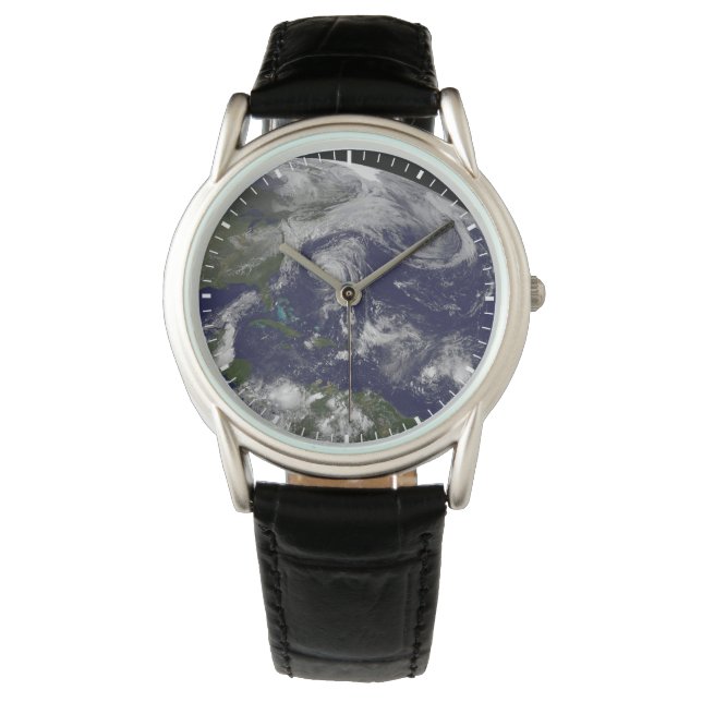 Tropiska cykloner Katia, Lee, Maria och Nate. Armbandsur (Framsida)