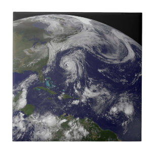 Tropiska cykloner Katia, Lee, Maria och Nate. Kakelplatta