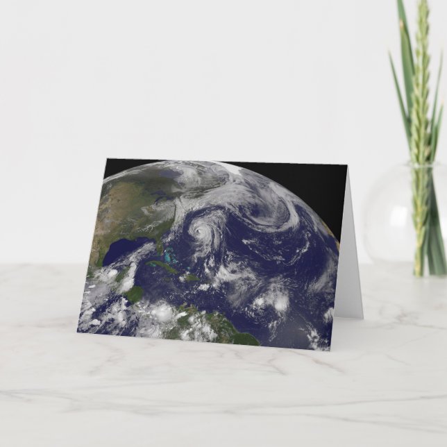 Tropiska cykloner Katia, Lee, Maria och Nate. Kort (Framsida)