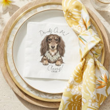Tropiska Dachshund Bröllopsdrycker På Mig