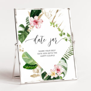 Tropiska dejtnattstankar. Datum burk möhippa Poster