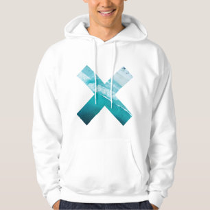 Tropiska den enkla blåttlagunen formar hoodien hoodie