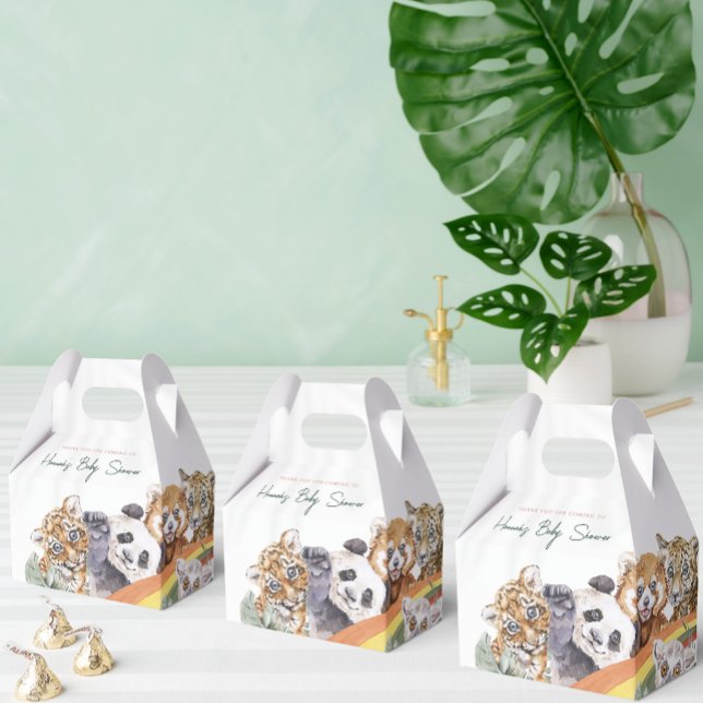 Tropiska djungelbabydjur | Baby Shower Presentaskar (Skapare uppladdad)
