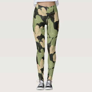 Tropiska djungelblad leggings