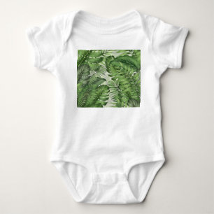 Tropiska djungelns löv: sammanhängande blommigtens t shirt