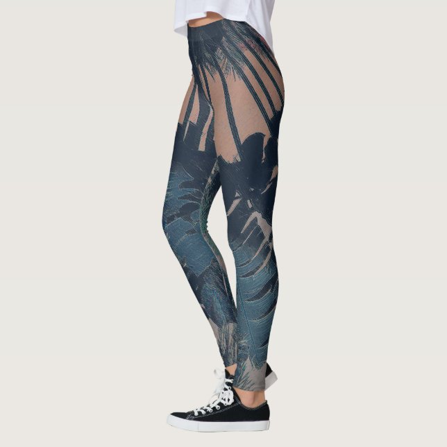 Tropiska dossningar leggings (Vänster)