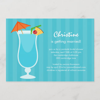 Tropiska Drink Möhippa eller Bachelorette Party Inbjudningar
