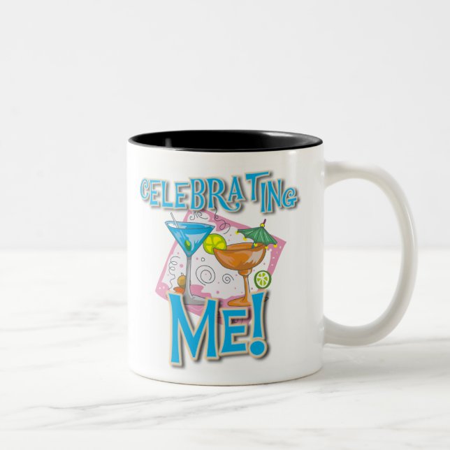 Tropiska drinkar firar mig Två-Tonad mugg (Höger)