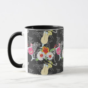 Tropiska drinkar med djur mugg