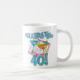 Tropiska drinkar som firar 40 kaffemugg