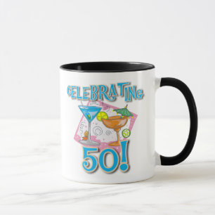 Tropiska drinkar som firar 50 mugg