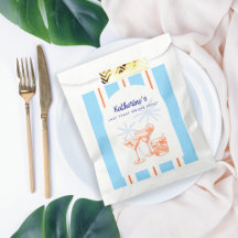 Tropiska drinkar sommarblå möhippa