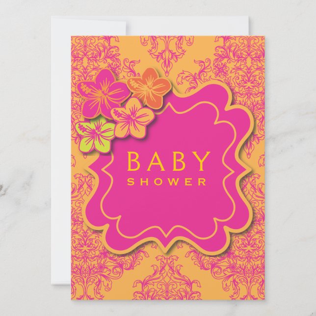 Tropiska drömmar inbjudningar (Framsida)