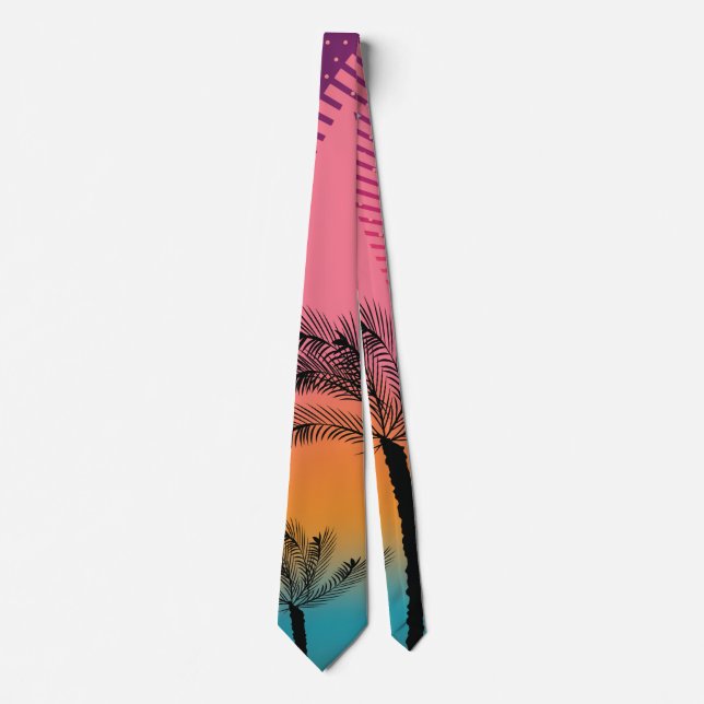 Tropiska drömmen Sunset Modern Minimalist Slips (Framsida)