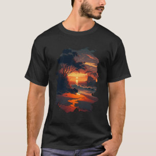 Tropiska drömstranden Uppmjukning på vinkar hav T Shirt
