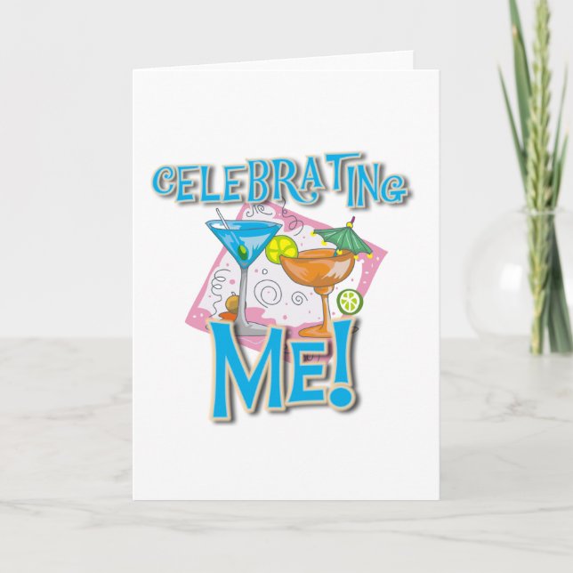 Tropiska drycker firar mig kort (Framsida)