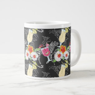 Tropiska drycker med djur jumbo mugg