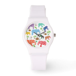 Tropiska elefanter armbandsur
