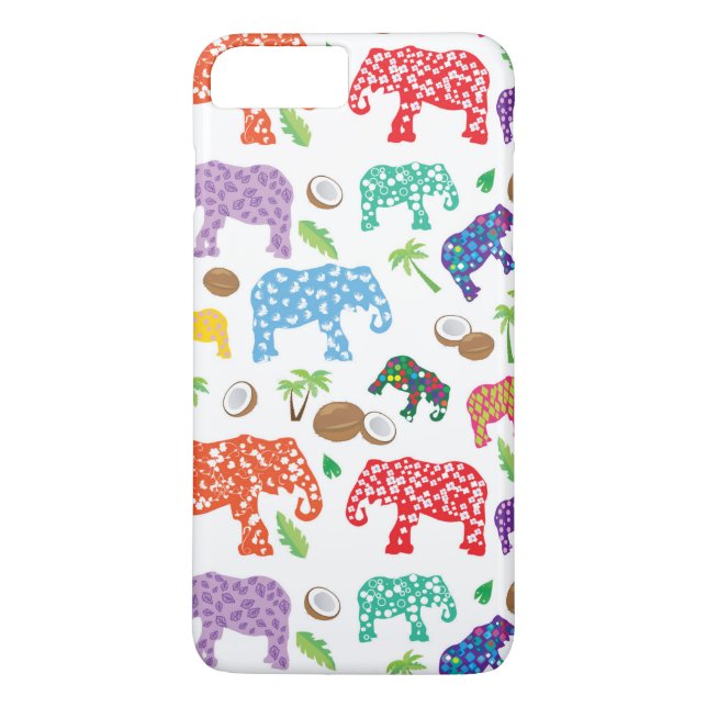 Tropiska elefanter Case-Mate iPhone skal (Baksida)