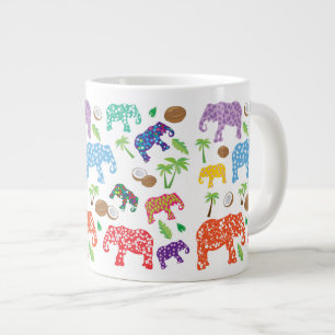 Tropiska elefanter jumbo mugg