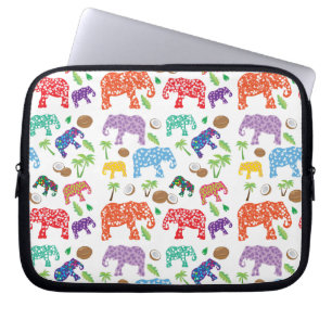 Tropiska elefanter laptop sleeve