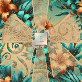 Tropiska elegance-minimalistisk fyrkantigt klistermärke