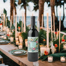 Tropiska Essence Square Ram Vinflaska Etikett