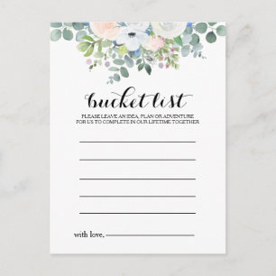 Tropiska eucalyptus Greenery Bucket List-kort Vykort
