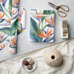 Tropiska fågeln i Paradise mönster Presentpapper