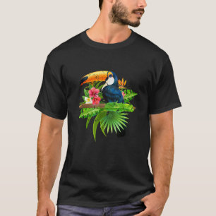 Tropiska fåglar Exotic Summer Animal Toucan T Shirt
