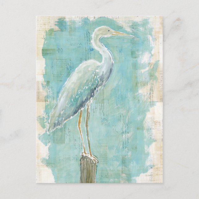 Tropiska fåglar | Fortfarande Egret Vykort (Framsida)