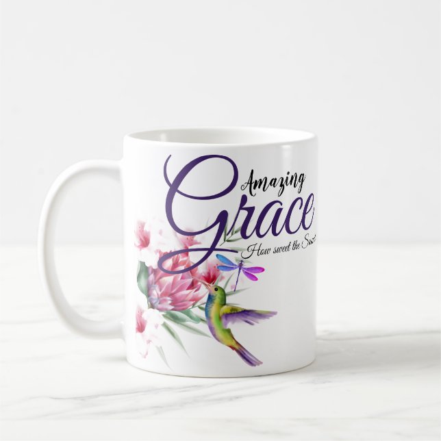 Tropiska fåglar i fantastisk kaffemugg (Vänster)