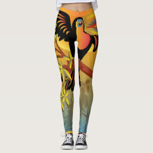 Tropiska fåglar leggings