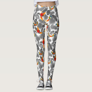 tropiska fåglar leggings