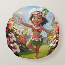 Tropiska Fairy Rund Kudde