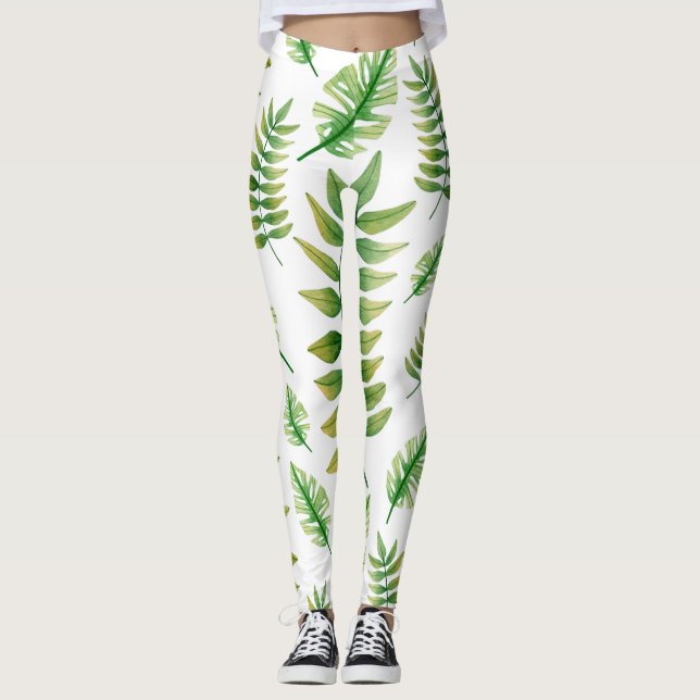 Tropiska Fantasy Art Leggings (Framsida)