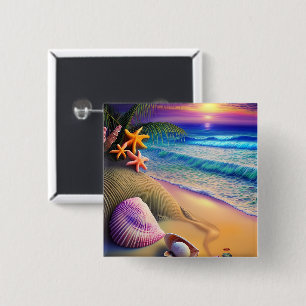 Tropiska Fantasy Beach Sunset Knapp